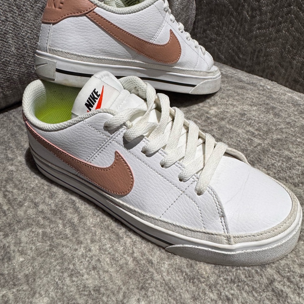 Nike White and Tan Sneakers
